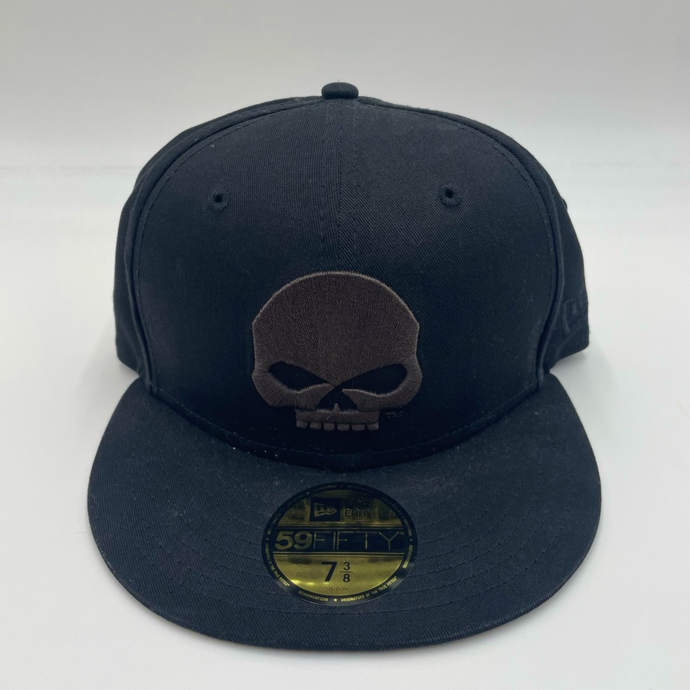 Harley Davidson Skull New Era Cap 59fifty size 7 3/8